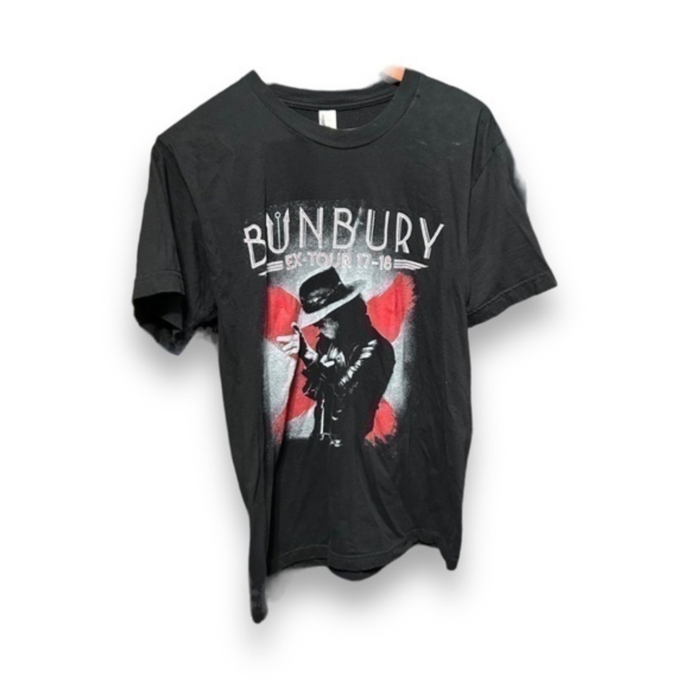 American Apparel Bunberry Black Graphic Tshirt Size Medium - "Jamison"